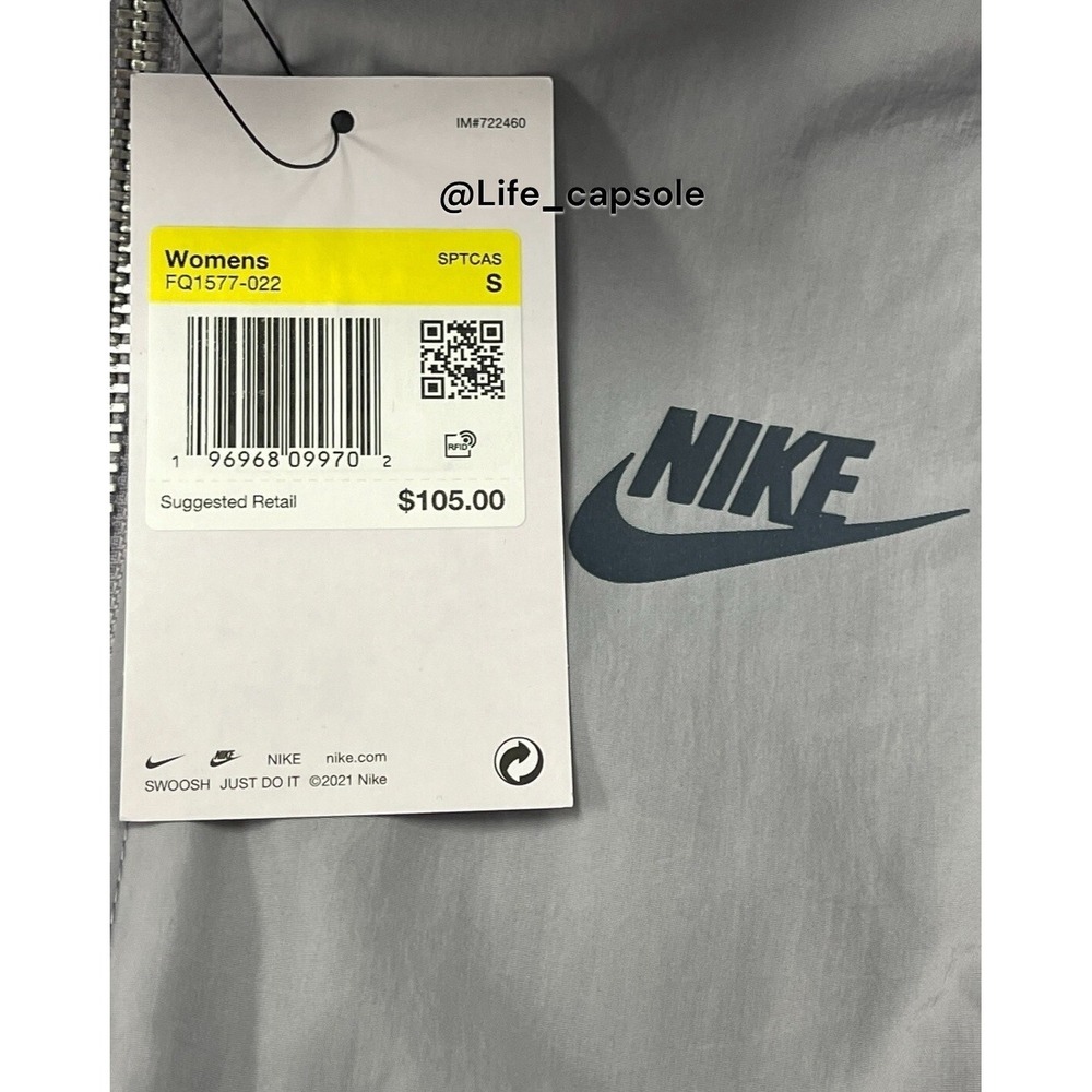 Size S Nike Vest Grey Sportswear Sports Utility Reversible FQ1577-02 $105 NWT - Picture 6 of 13